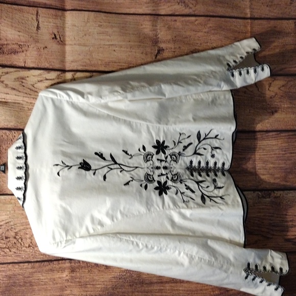 💥EUC Grace Elements Embroidered Cream Jacket - Picture 2 of 12